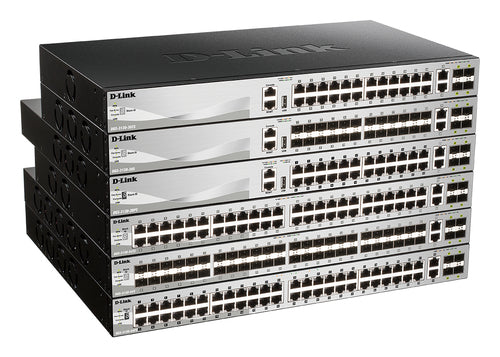 D-LINK SWITCH 24 X 10/100/1000BASE-T POE PORTS (370W BUDGET) LAYER 3 STACKABLE MANAGED GIGABIT SWITC