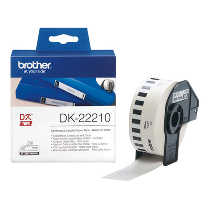 BROTHER DK-22210 NASTRO NERO TERMICO, 29MM, 30,48 METRI DI LUNGHEZZA