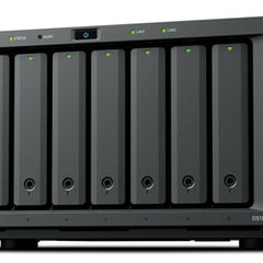 SYNOLOGY NAS TOWER 8X SATA, 2X NVME, RYZEN V1500B, 8GB ECC, PCIE, MAX 40 CAM, 2 LICENZE,