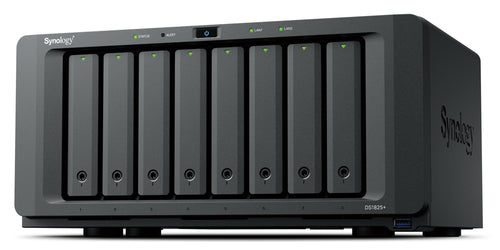 SYNOLOGY NAS TOWER 8X SATA, 2X NVME, RYZEN V1500B, 8GB ECC, PCIE, MAX 40 CAM, 2 LICENZE,