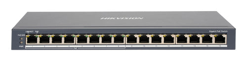 SWITCH HIKVISION GIGABIT CASE METALLICO POE - SOHO 8 GIGABIT POE PORTS, 8 GIGABIT RJ45, 802.3AF/AT,