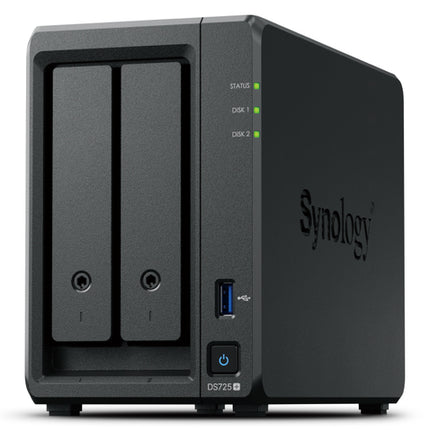SYNOLOGY NAS TOWER 2X SATA, 2X NVME, MAX 40 CAM, RYZEN R1600, 4GB ECC, 2.5GBE, USB, ESATA,