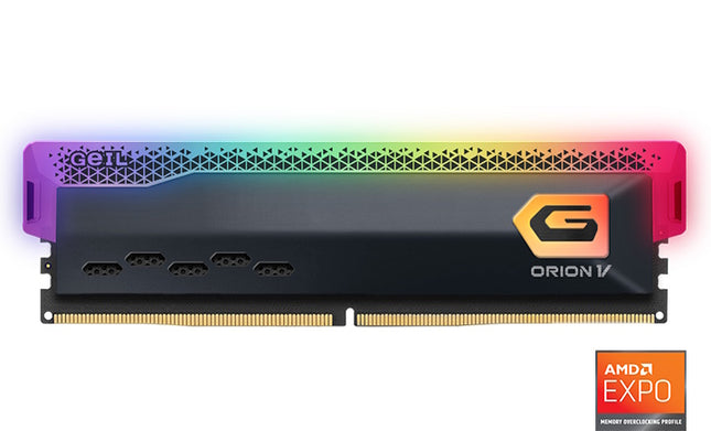 GEIL RAM 32GB(16GBX2) DDR5 ORION V RGB-GRAY PC5-41600 5200MHZ 38-44-44-84