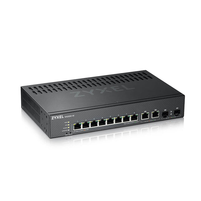 ZYXEL SWITCH MANAGED LAYER 3 LITE, 8X GB, 2X SFP, FANLESS DESKTOP/RACK, NFLEX