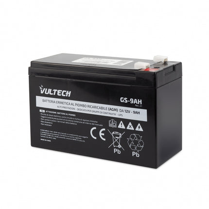 VULTECH BATTERIA ERMETICA AL PIOMBO PER UPS 12V 9A