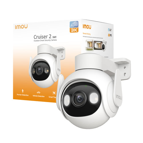 IMOU CRUISER 2 3K TELECAMERA OUTDOOR MOTORIZZATA 5MP FULL COLOR, WI-FI 6, SIRENA, FARETTO