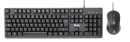 ITEK TASTIERA + MOUSE  DEC C01  USB  MOUSE OTTICO 3600DPI  TASTIERA MEMBRANA 105 TASTI CAVO  1.5M