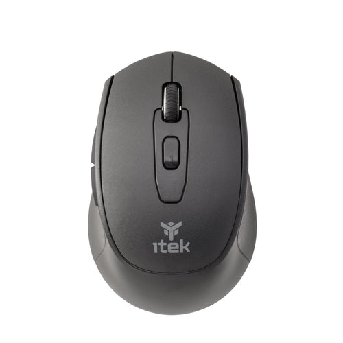 ITEK MOUSE CLK W24B  WIRELESS 2.4G  BLUETOOTH  OTTICO  1600 DPI  6 TASTI  SILENT  SWITCH ERGONOMICO
