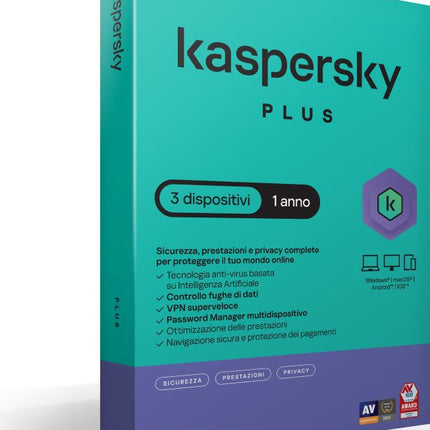 KASPERSKY PLUS 3DEV 1Y SUPERSLIMBOX IT