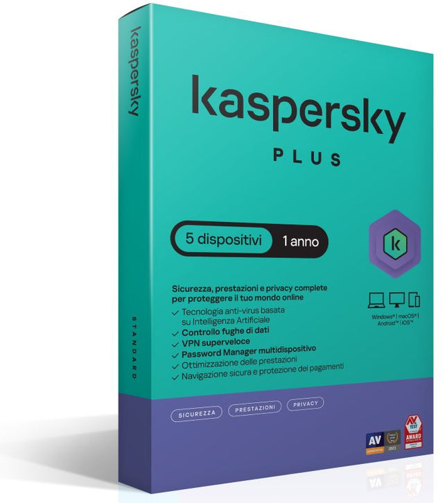 KASPERSKY PLUS 5DEV 1Y SUPERSLIMBOX IT