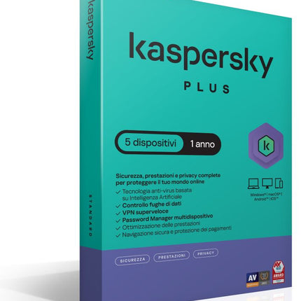 KASPERSKY PLUS 5DEV 1Y SUPERSLIMBOX IT