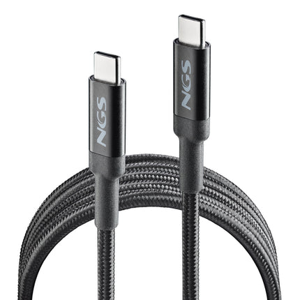 NGS CAVO DI RICARICA RAPIDA FINO A  100W, DA USB C A USB C, LUNGHEZZA 2 M