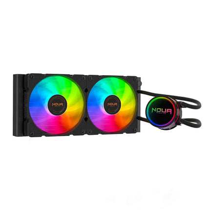 NOUA DISSIPATORE A LIQUIDO BORIS 240 ARGB TDP 270W CPU INTEL 1200 AMD AM4, 2 FAN 120MM PWM ARGB