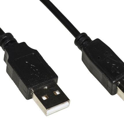 LINK CAVO USB 2.0 CONNETTORI A-B IN RAME MT 1,80 NERO