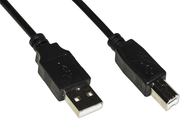 LINK CAVO USB 2.0 CONNETTORI A-B IN RAME MT 3 NERO