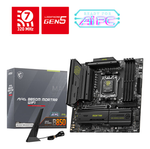 MSI MB AMD B850M MORTAR WIFI AM5,DDR5,QUALCOMM NCM865