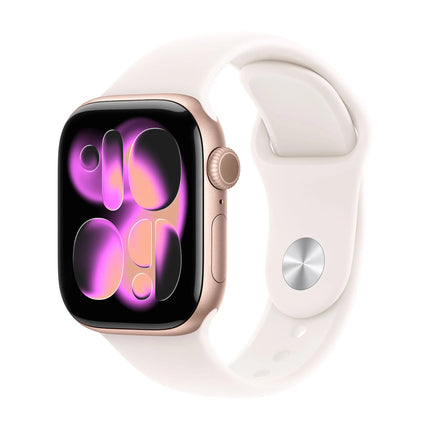APPLE WATCH SERIES 11GPS E CELLULAR 42MM ROSE GOLD ALUMINIUM CASE WITH LIGHT BLUSH SPORT BAND, M/L