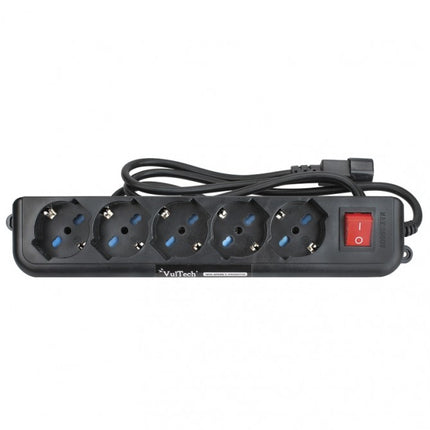 VULTECH MULTIPRESA BIPASSO VULTECH MU-UPS01 5 POSTI PER UPS IEC14 TASTO ON/OFF