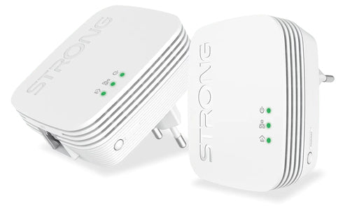 STRONG KIT DA DUE POWERLINE FORMATO MINI CPL 600 MBIT/S 1+1 ETHERNET - NO WIFI