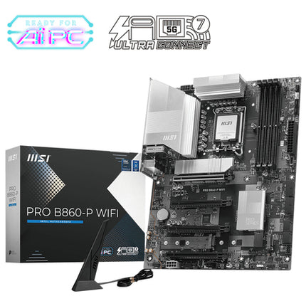 MSI MB INTEL PRO B860-P WIFI ATX DDR5, 2PCI-Ex16, 2PCI-Ex1, 4SATA3