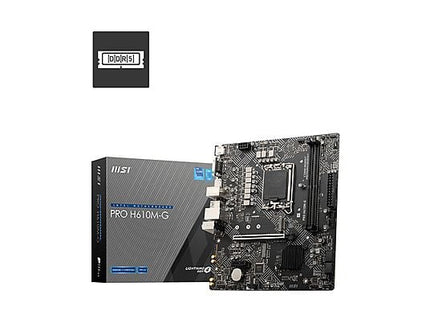 MSI MB H610, PRO H610M-G DDR5, LGA 1700, 2DDR5,1PCI-Ex16,1PCI-Ex1,2M.2, 4SATA3