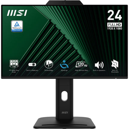 MSI MONITOR 23,8 LED IPS 16:9 FHD 120Hz 300 CDM, WEBCAM, PIVOT, VGA/DP/HDMI, MULTIMEDIALE