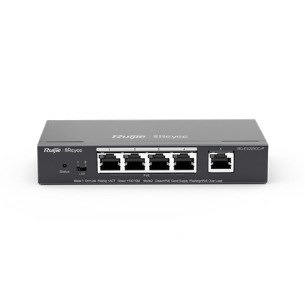 REYEE SMART SWITCH POE GIGABIT 10 P., 8 P. POE/POE+, P. UPLINK SFP COMBO RJ45