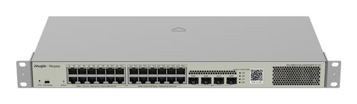 REYEE SWITCH POE 28 PORTE GIGABIT, LAYER 2, CLOUD MANAGED, POE BUDGET, 370W