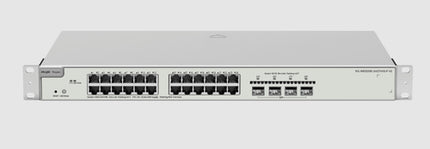 REYEE SWITCH POE 24 PORTE GIGABIT, LAYER 2+, CLOUD MANAGED, 4 PORTE UPLINK 10G SFP+, POE BUDGET 370W