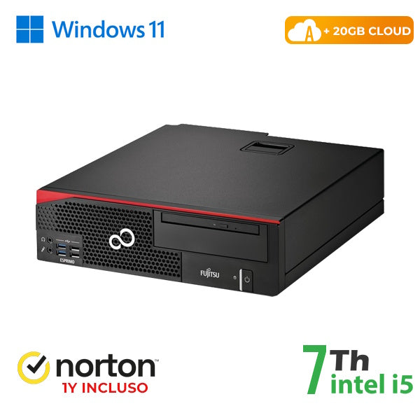 RINOVO PC FUJITSU Esprimo D757-957 SFF i7-7X00 DDR4 8GB SSD 256GB W11P CLOUD20GB Grade A 1Y Warranty