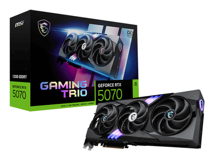 MSI VGA GEFORCE RTX 5070, RTX 5070 12G GAMING TRIO OC, 12GB GDDR7, HDMI/DP*3, TRI FROZR, ATX, OC