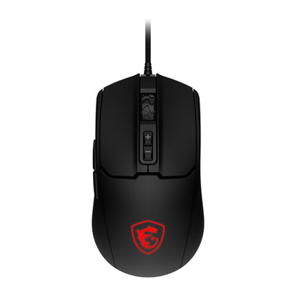 MSI MOUSE FORGE GM100, USB, OTTICO, 6400DPI, 7 PULSANTI CON ROTELLA, NERO
