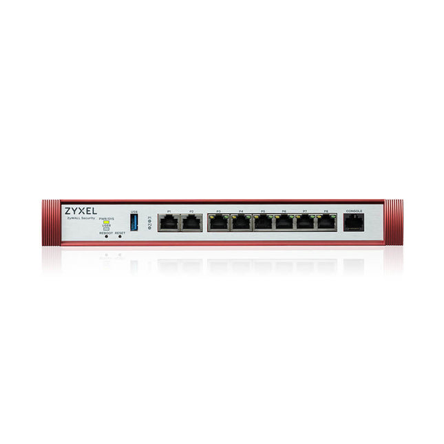 ZYXEL FIREWALL CONS. 50 UTENTI, BANDA FINO A 5GB, 1P2,5GBPOE+1P2,5GB+6PGB LAN/WAN, DESKTOP/RACK
