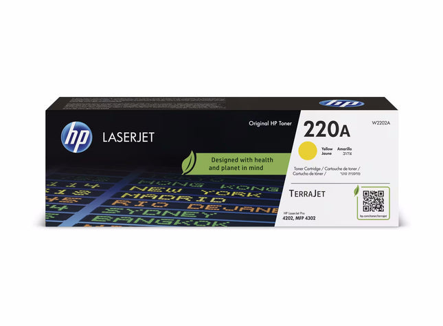 HP TONER 220A, GIALLO, TERRAJET, LJ PRO 4202, 4302, 4303, 1.800 PAG
