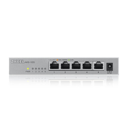 ZYXEL SWITCH XMG-108 UNMANAGED, 5 PORTE 2.5GBE1 PORTA 10GBE SFP+, DESKTOP