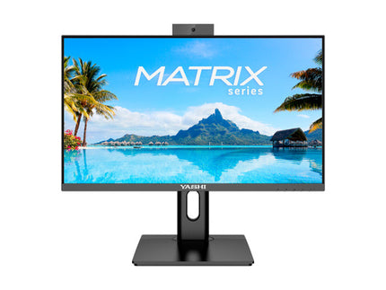 YASHI MONITOR 27 LED IPS 16:9 FHD 1MS 120hz, 350 CDM, PIVOT, WEBCAM, USB-C, DP/HDMI, MULTIMEDIALE